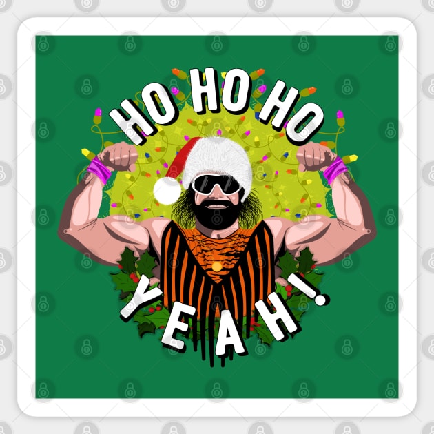 Savage Santa Sticker by FITmedia